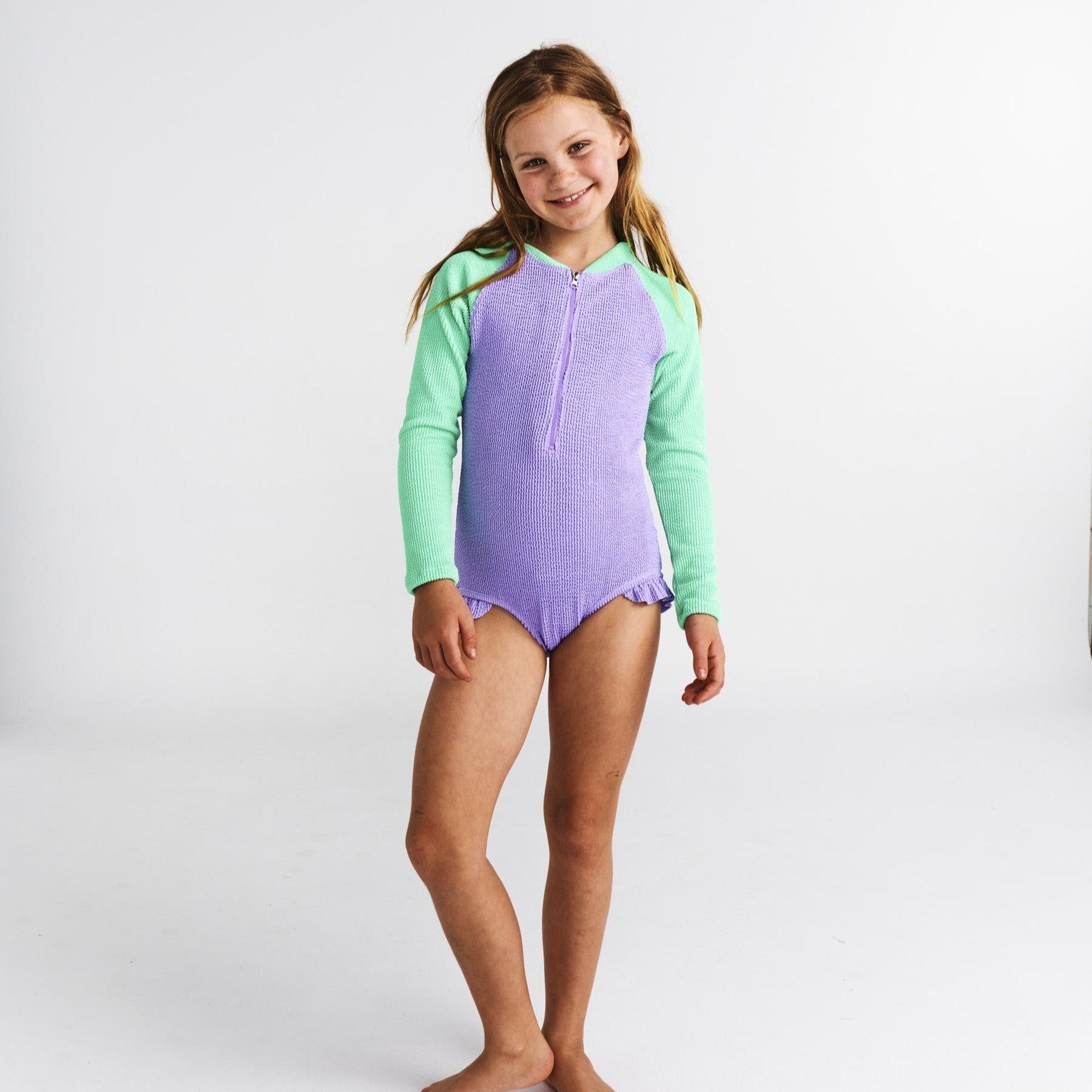 KIP & CO FRUTTI CRINKLE L/S BATHERS