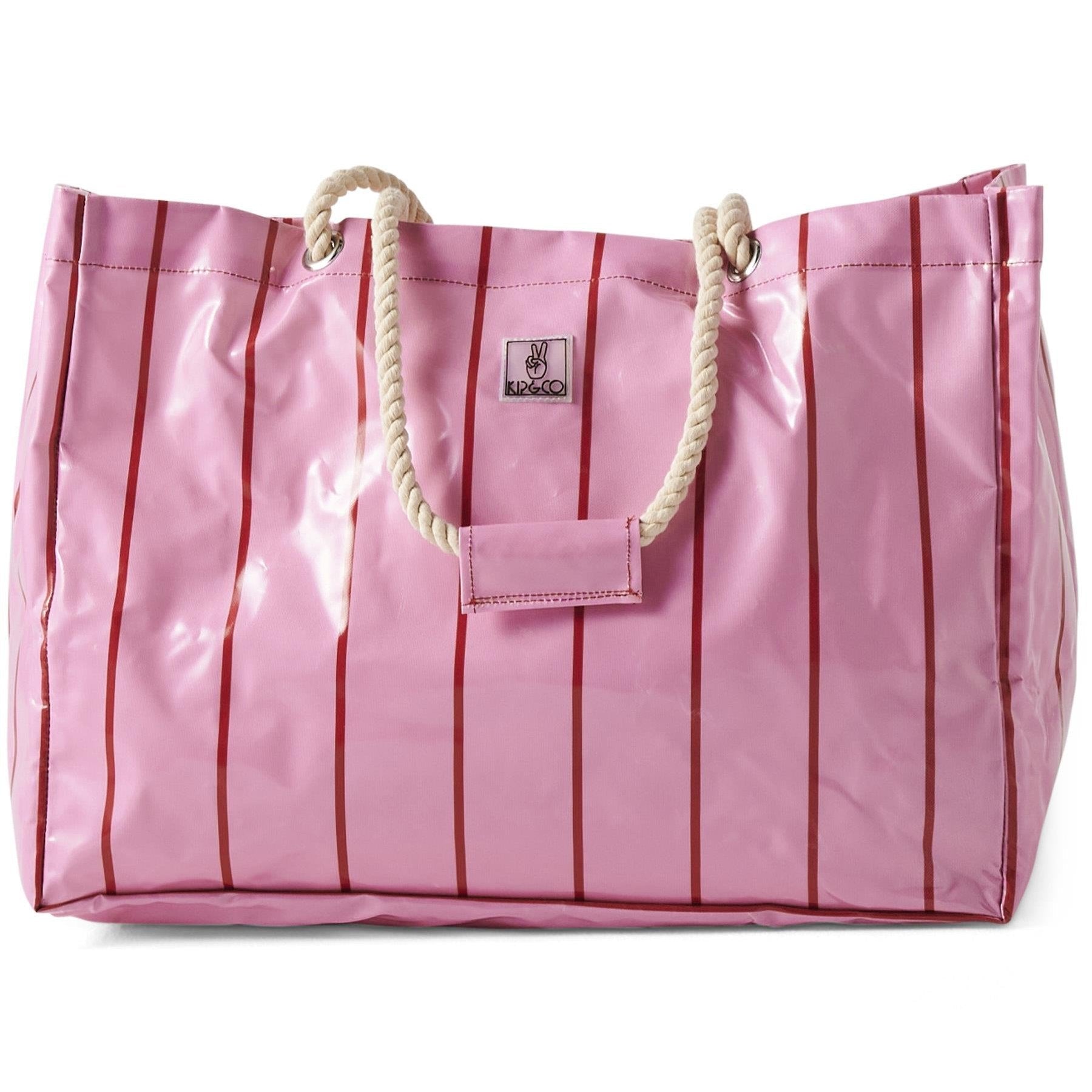 KIP & CO ICED VOVO STRIPE BEACH BAG