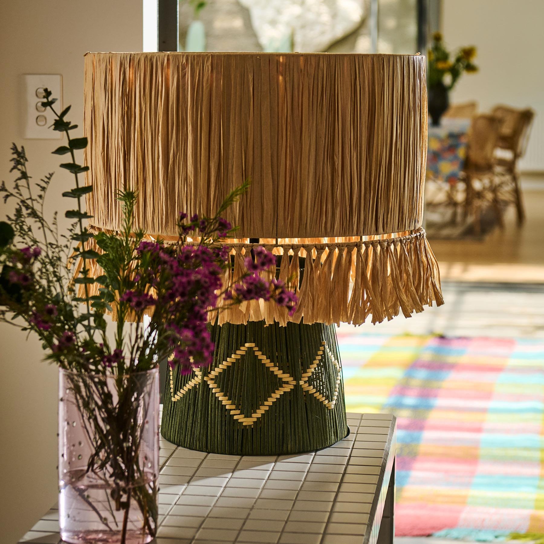 KIP & CO KOKOMO RAFFIA LAMP