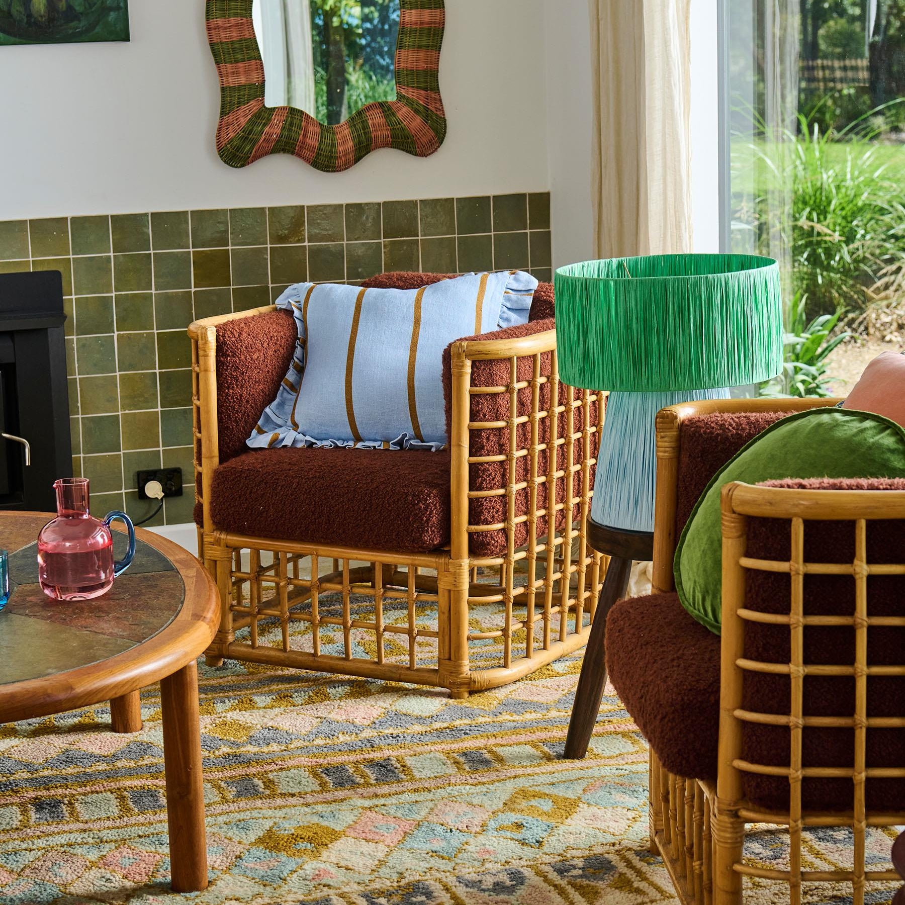 KIP & CO MAUI RAFFIA LAMP