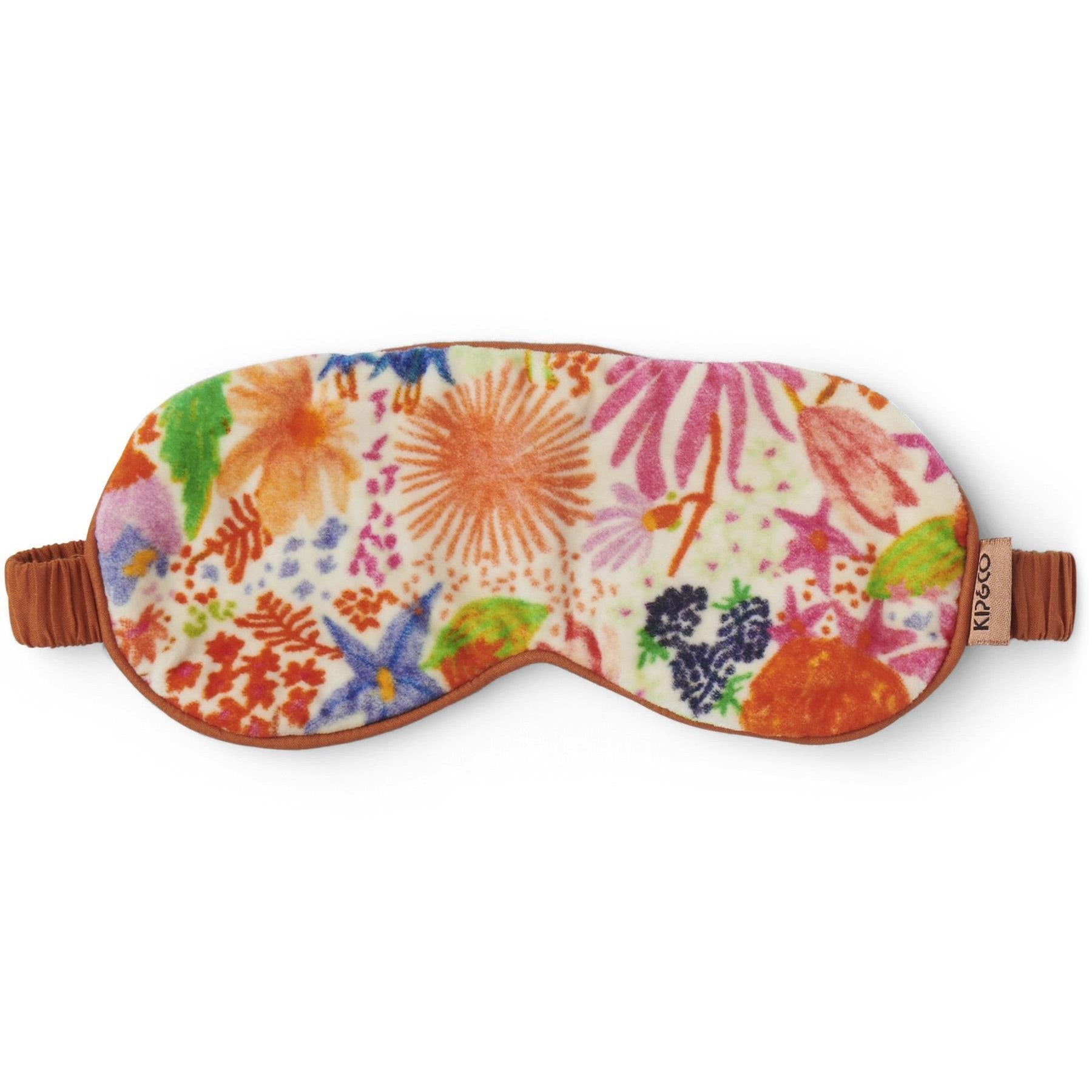 KIP & CO BON BON VELVET EYE MASK: MEANDERING MEADOW