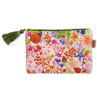 KIP & CO MEANDERING MEADOW VELVET COSMETIC PURSE