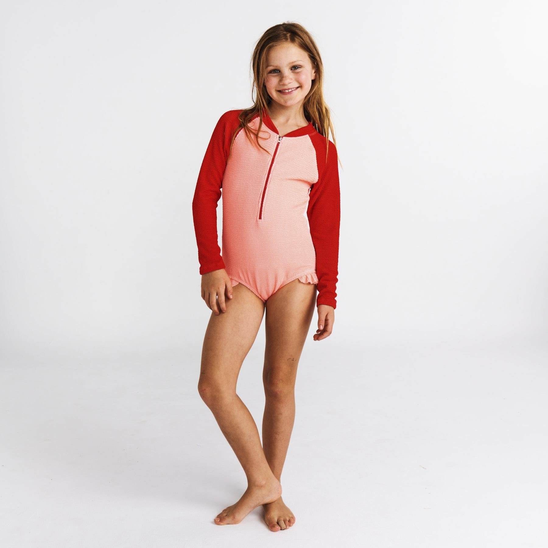 KIP & CO CHEEKY CRINKLE L/S BATHERS