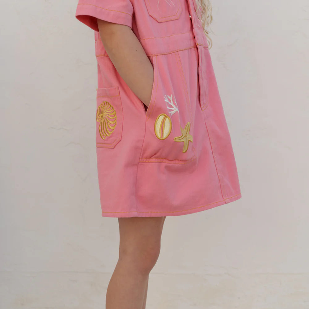 SMALL SWIM CLUB GONE SHELLIN' DRESS