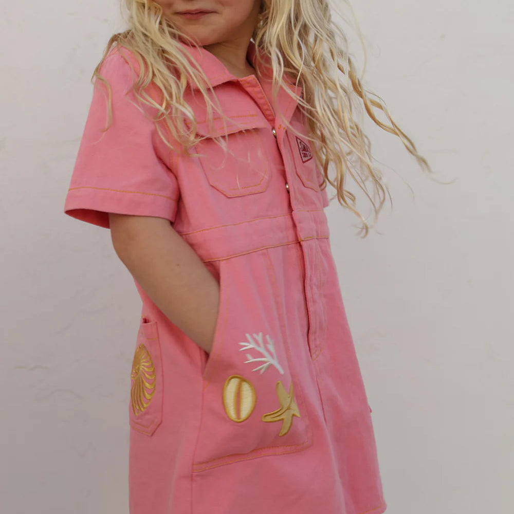 SMALL SWIM CLUB GONE SHELLIN' DRESS