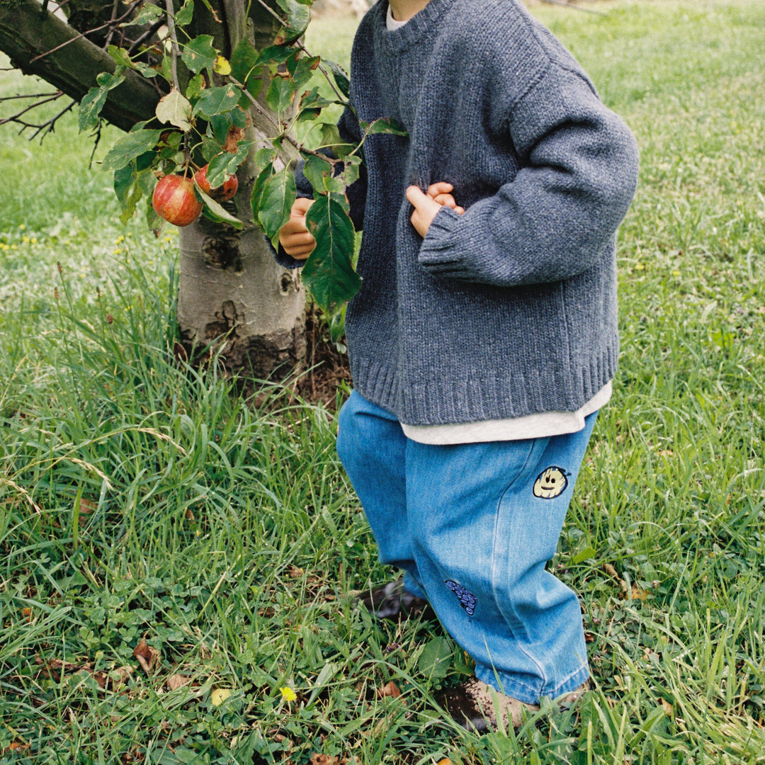 GROWN ORGANIC FRUIT SALAD DENIM PANTS