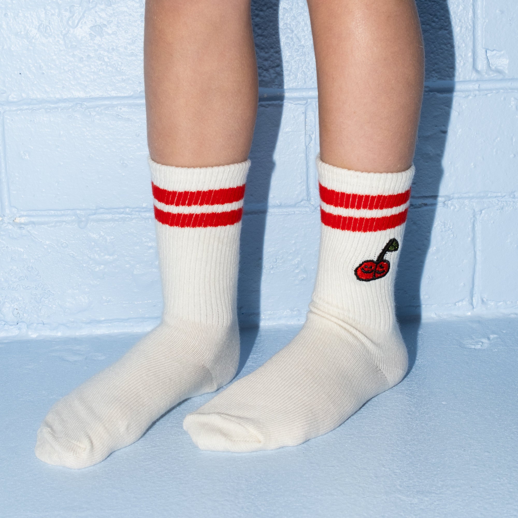 GROWN FRUIT SALAD COTTON SOCKS 2PC: MILK