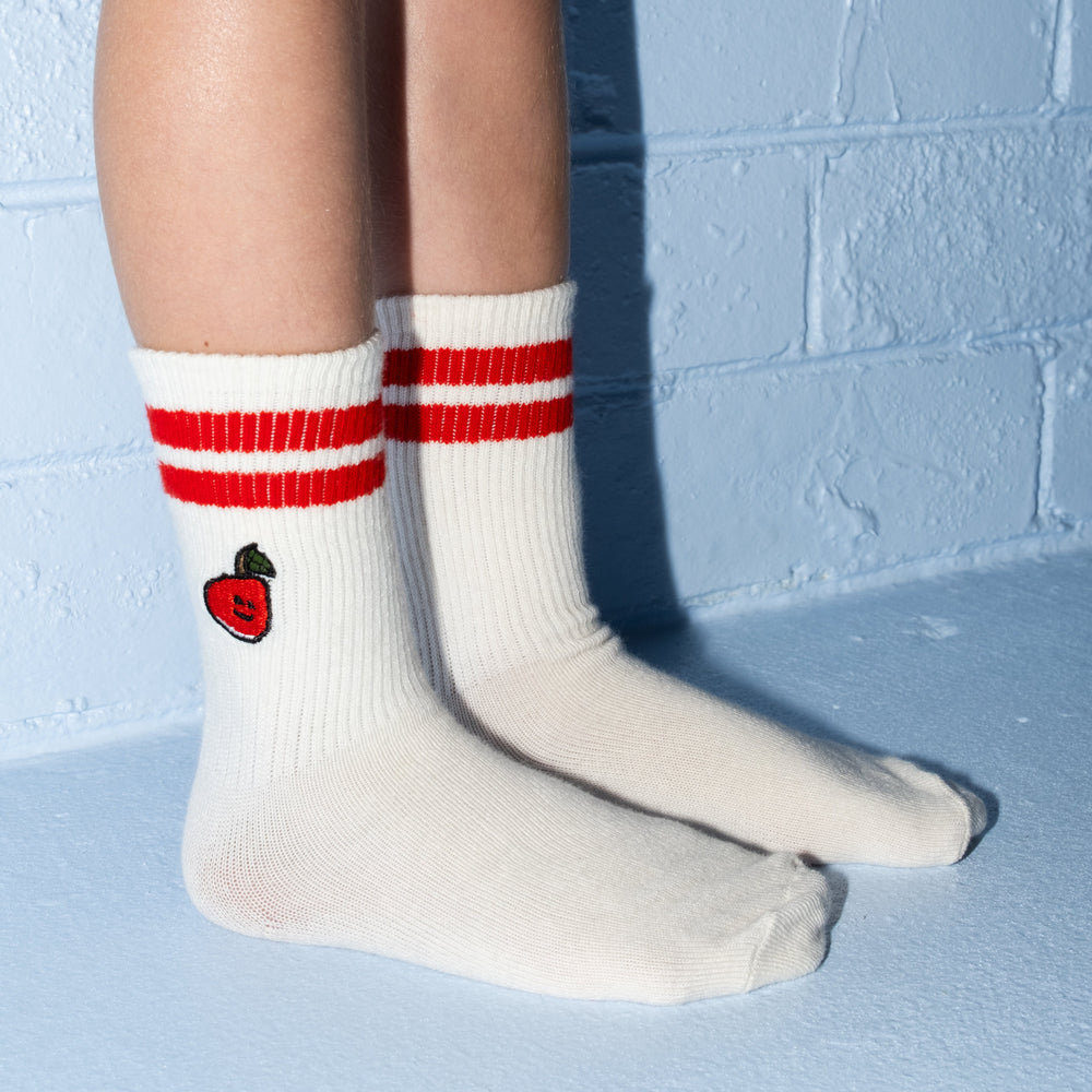 Grown Fruit Salad Cotton Socks 2pc Milk - kids cotton socks