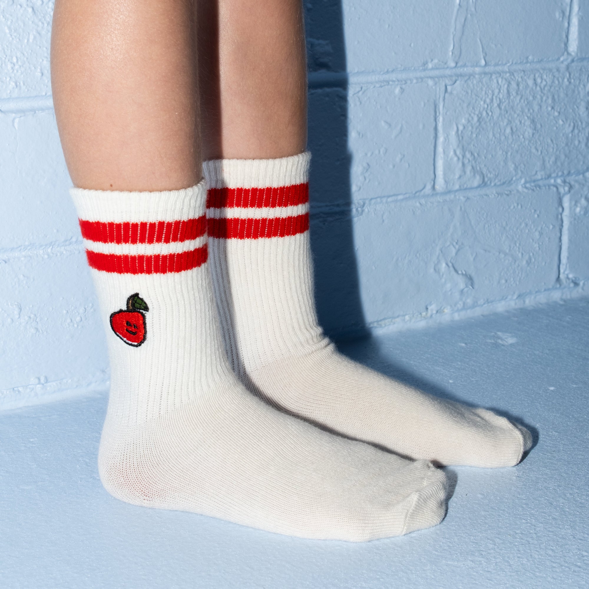 GROWN FRUIT SALAD COTTON SOCKS 2PC: MILK
