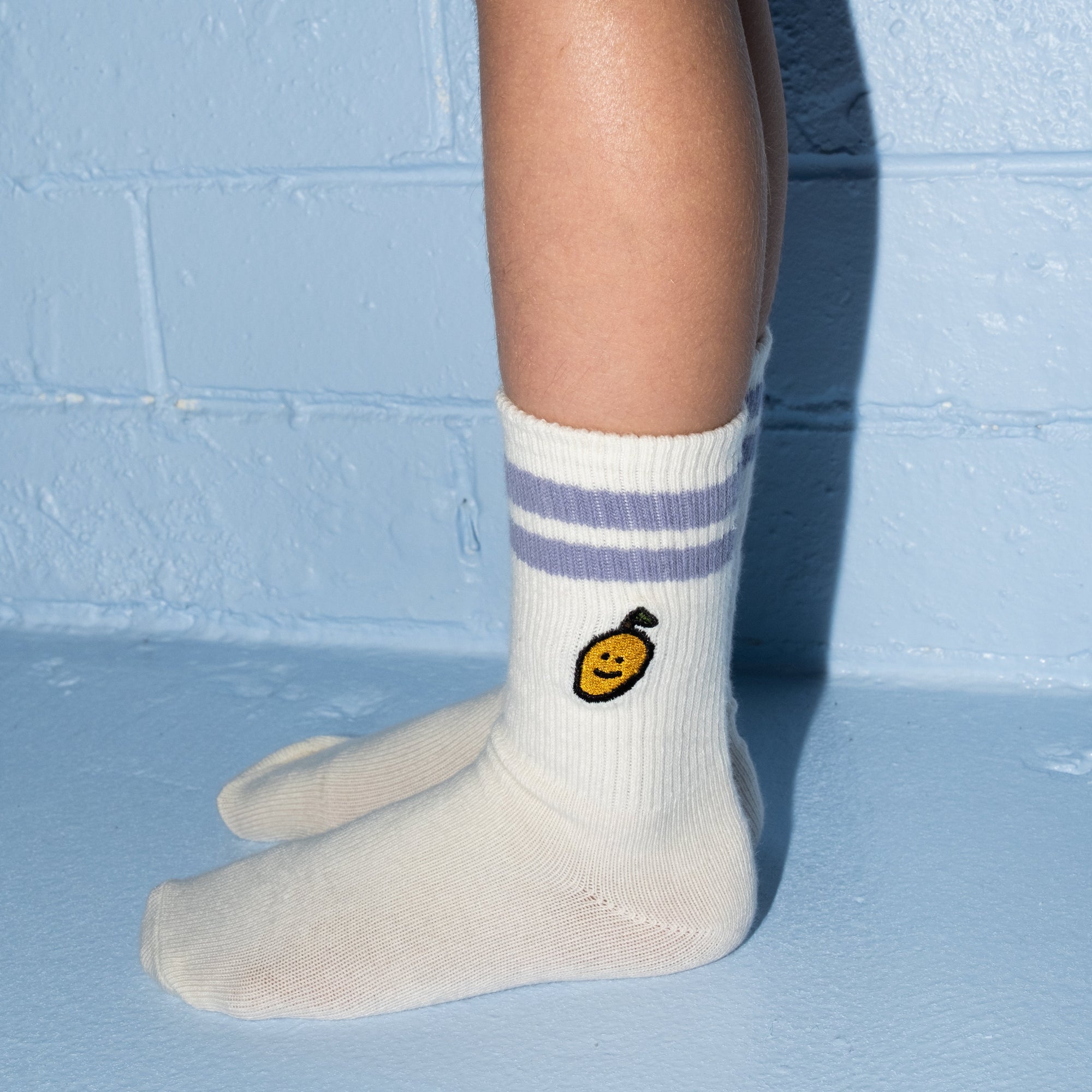 GROWN FRUIT SALAD COTTON SOCKS 2PC: MILK