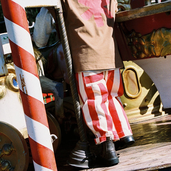 GROWN ORGANIC EVERYDAY STRIPE PANT: SAUCE