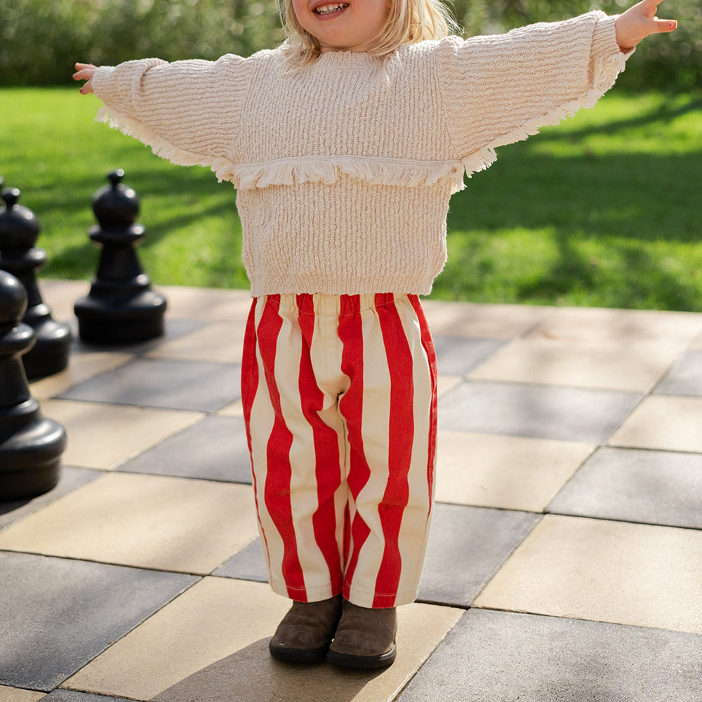Grown Organic Everyday Stripe Pant Sauce - kids pants