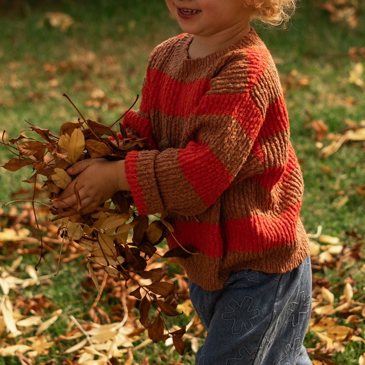 GROWN ORGANIC TEXTURED RIB PULL OVER: EARTH & SAUCE