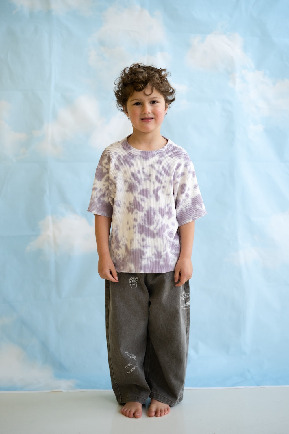 Grown Fishy Business Denim Jeans Ash styled