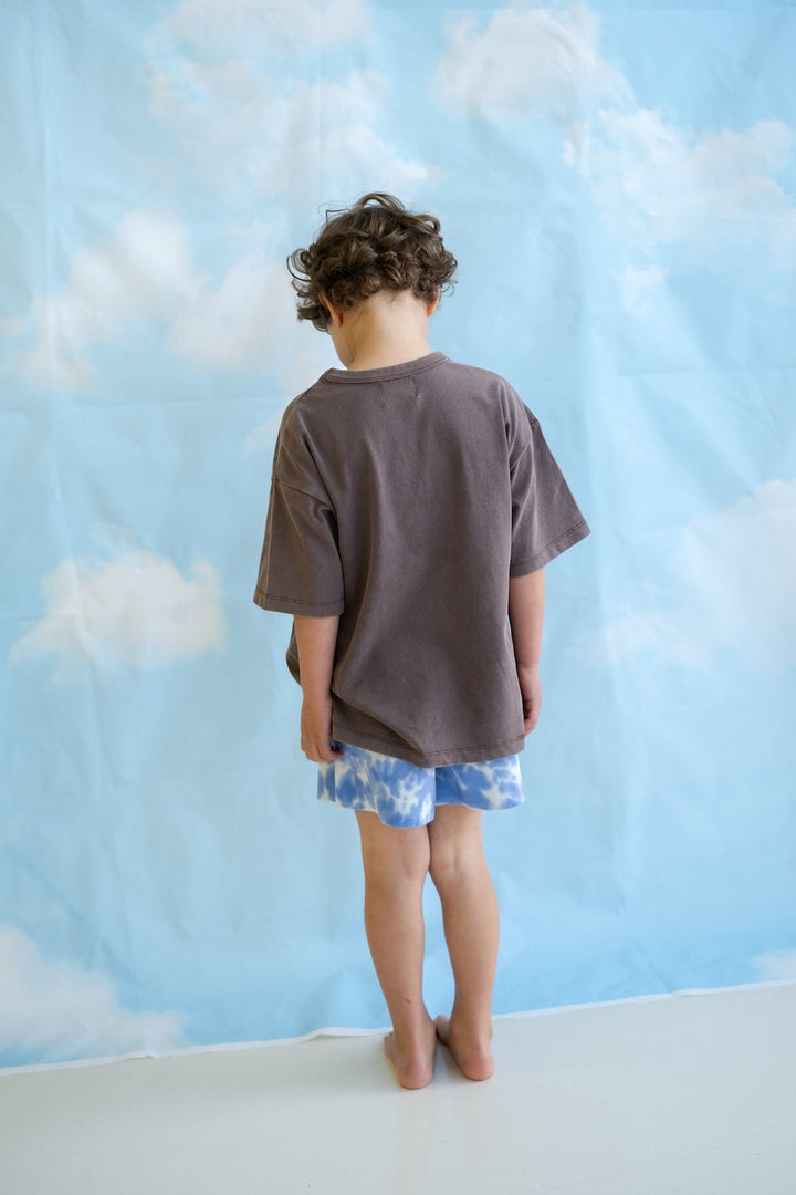 Grown Organic Tie Dye Milano Shorts Pacific styled