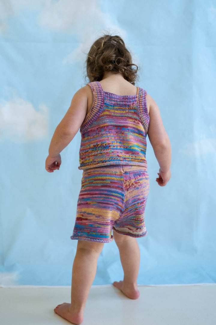 Grown Knitted Shorts Rainbow styled