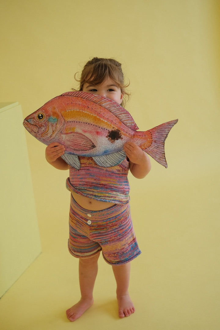 Grown Knitted Shorts Rainbow styled
