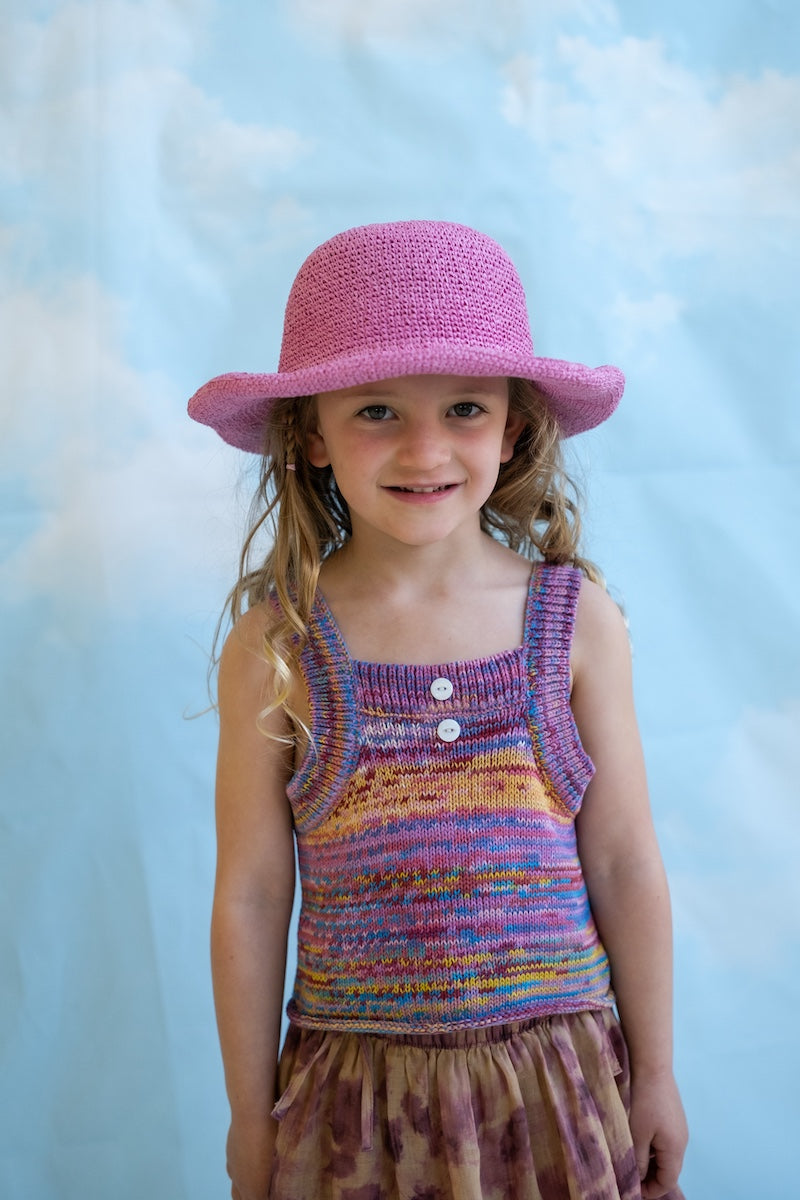 Grown Crochet Adjustable Hat Floss styled