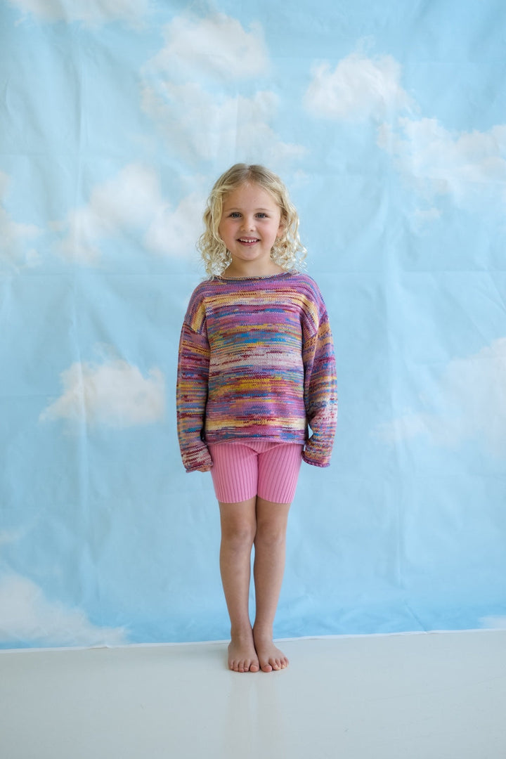 Grown Knitted Pull Over Rainbow styled