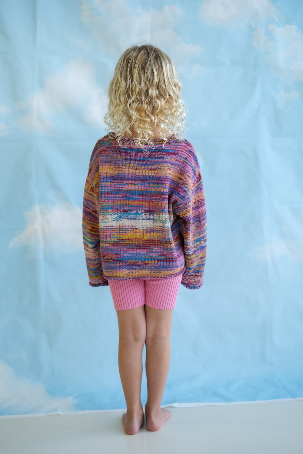 Grown Knitted Pull Over Rainbow styled