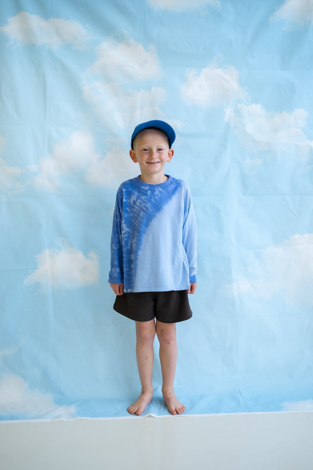 Grown Organic Knitted Tie Dye LS Tee Pacific styled