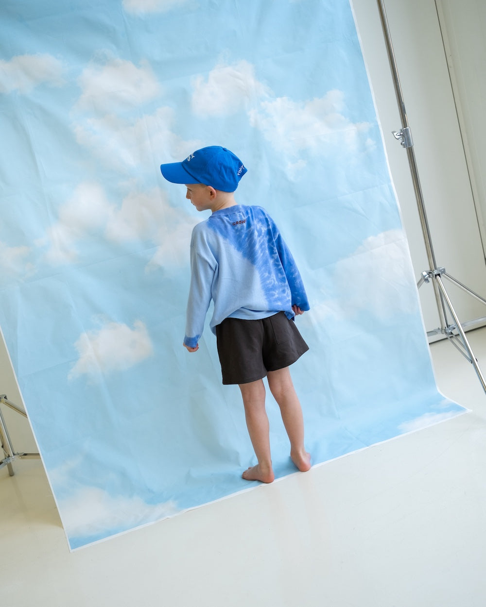 Grown Organic Knitted Tie Dye LS Tee Pacific styled