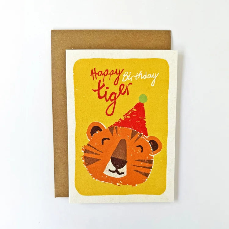 FLORENCE FRY HAPPY BIRTHDAY TIGER 2 CARD