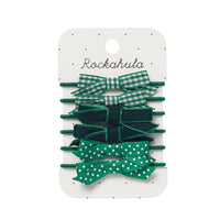 ROCKAHULA KIDS SCHOOL BOW PONY SET: GREEN