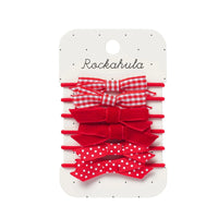 ROCKAHULA KIDS SCHOOL BOW PONY SET: RED