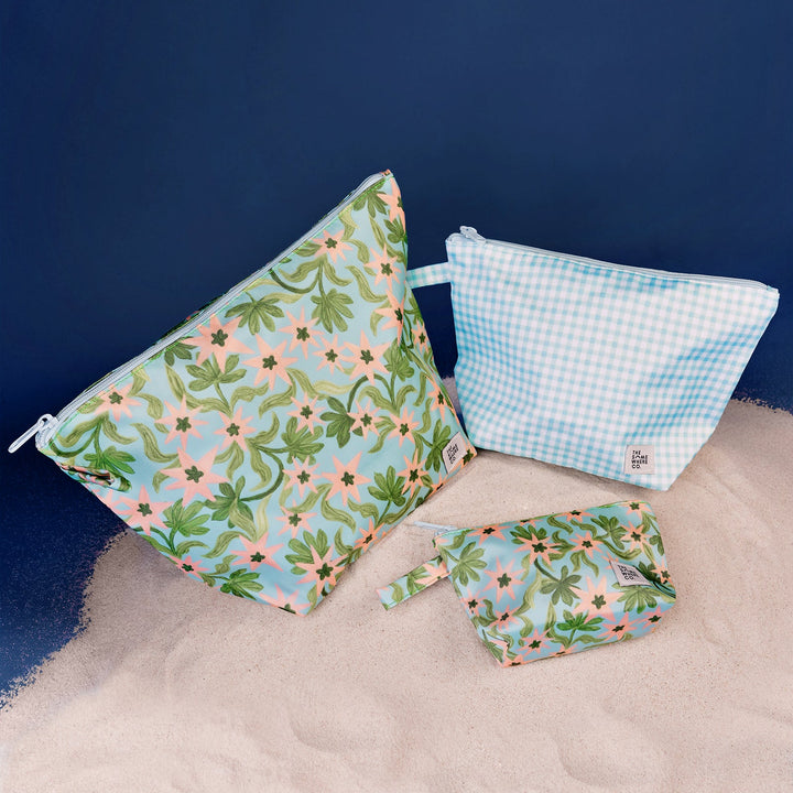THE SOMEWHERE CO HANDY POUCH TRIO: SEAFLOWER