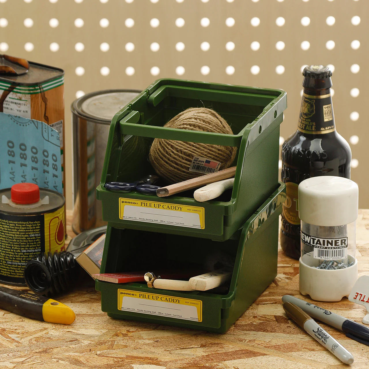 PENCO PILE UP CADDY: GREEN