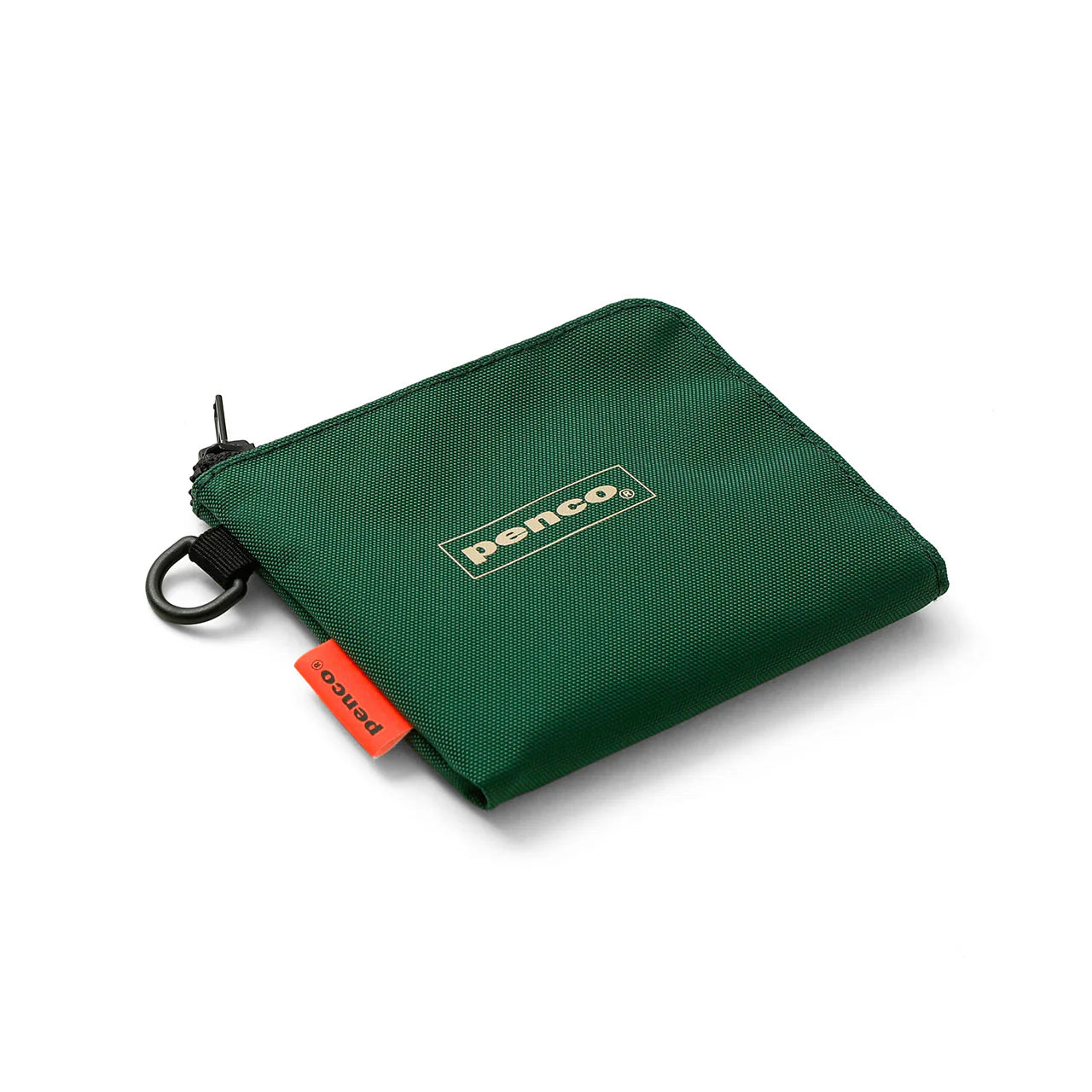 PENCO L-ZIP PURSE: DARK GREEN