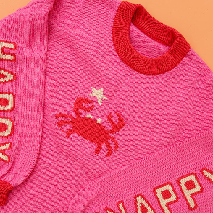 SMALL SWIM CLUB SNAP HAPPY JUMPER