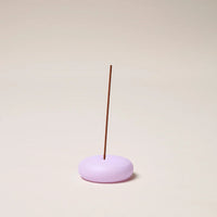 GENTLE HABITS FROSTED GLASS SMALL INCENSE HOLDER: LILAC