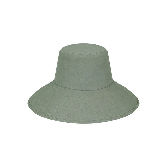 LACK OF COLOR HOLIDAY BUCKET HAT: SAGE CANVAS