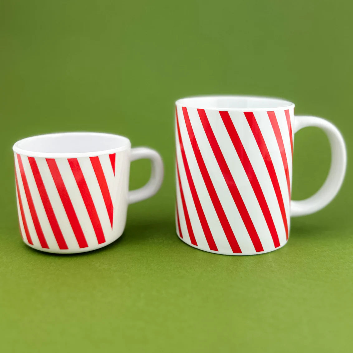 HELMSIE TWO OF A KIND CUP SET: PEPPERMINT STRIPE