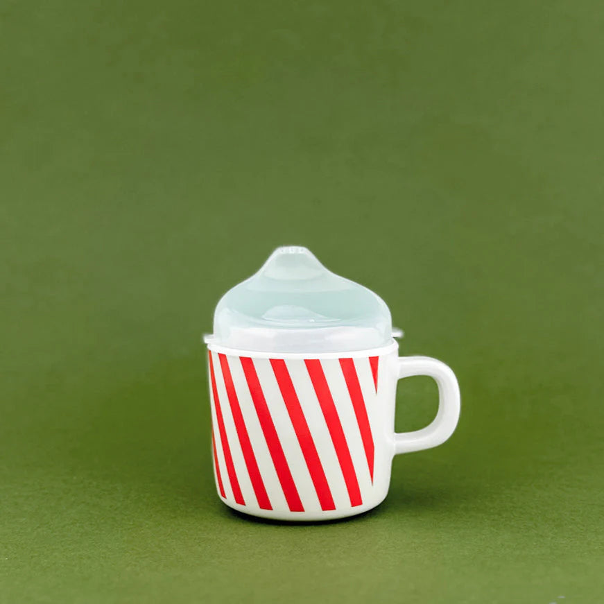 HELMSIE SIPPY CUP: PEPPERMINT STRIPE