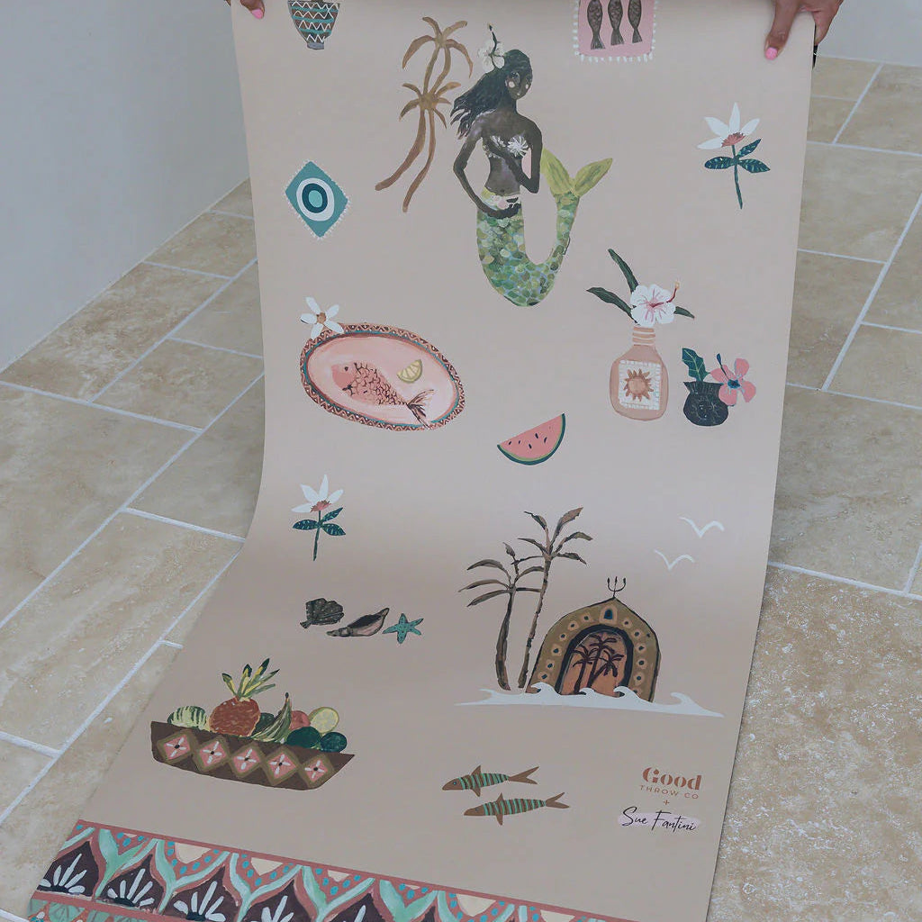 GOOD THROW CO X SUE FANTINI YOGA MAT: SEA SONG MERMAID
