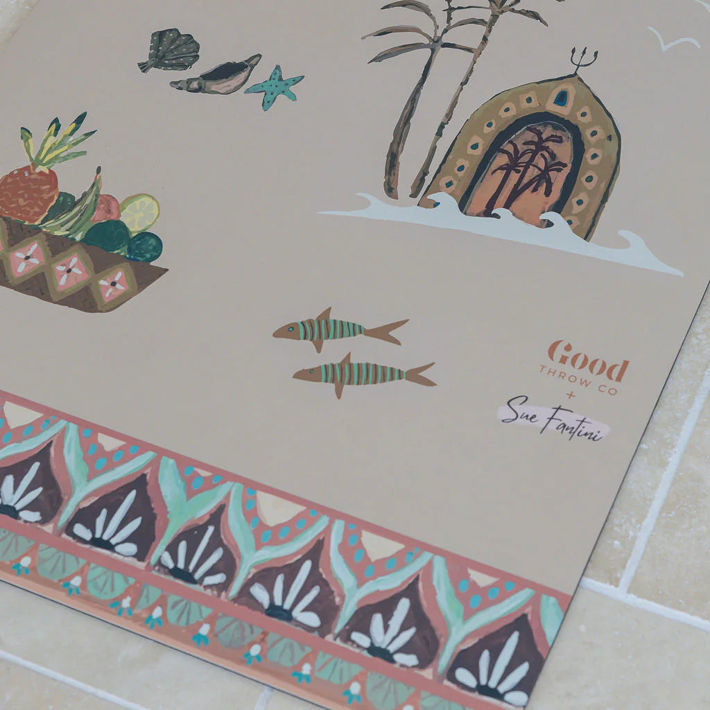 GOOD THROW CO X SUE FANTINI YOGA MAT: SEA SONG MERMAID