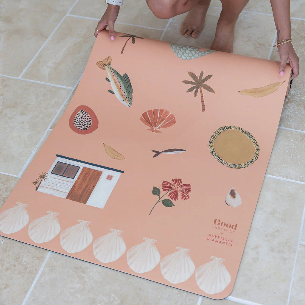 GOOD THROW CO X GABRIELLE DIAMANTIS YOGA MAT: ABUNDANCE