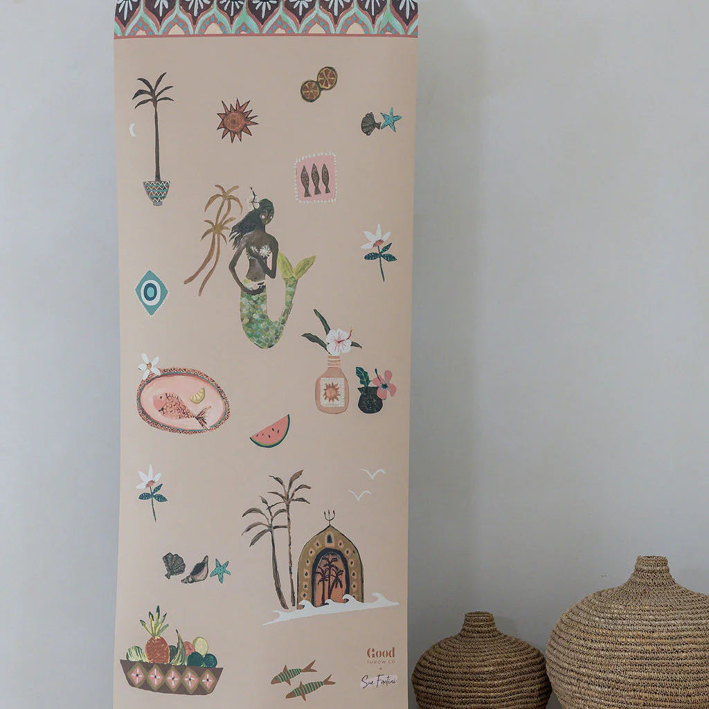 GOOD THROW CO X SUE FANTINI YOGA MAT: SEA SONG MERMAID