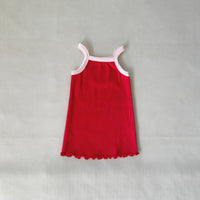 TINY TROVE ELSIE DRESS: RED/ PINK