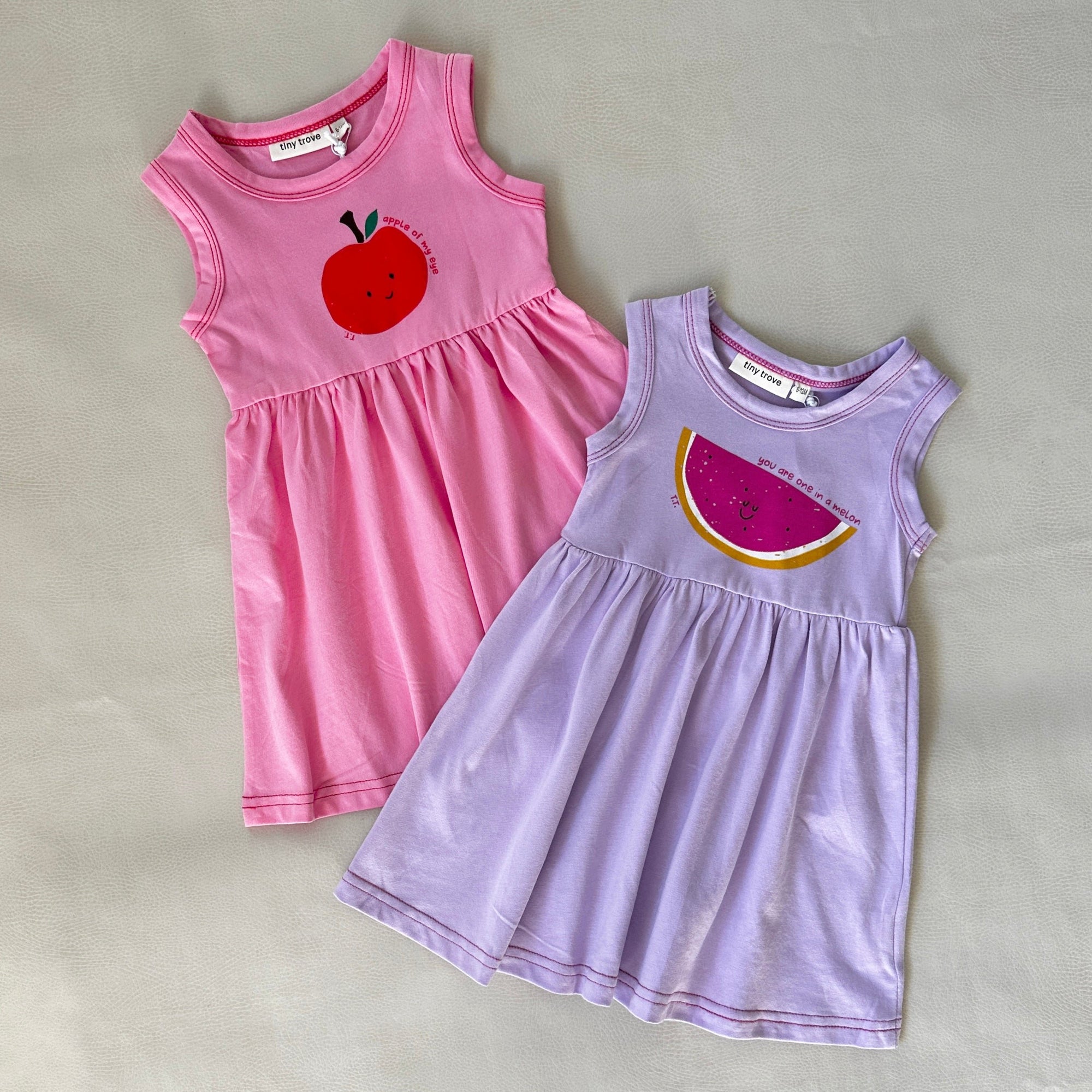 TINY TROVE MELON DRESS: LILAC