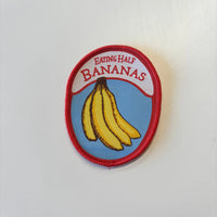 LENN LABEL PATCH: EATING HALF BANANAS