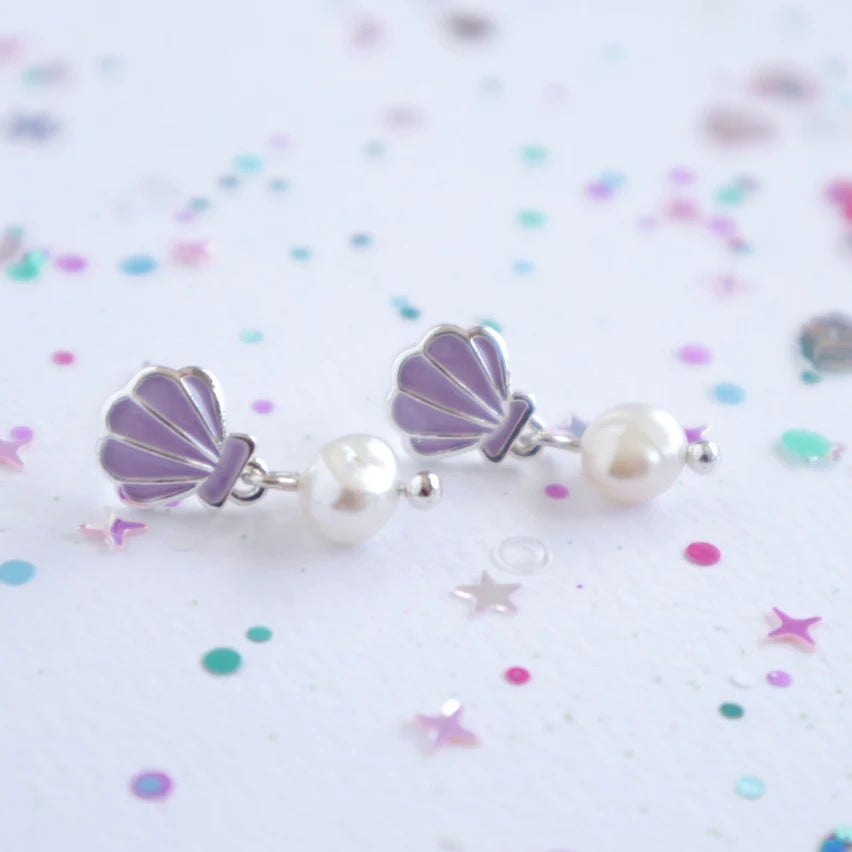 LAUREN HINKLEY OCEAN TREASURE EARRINGS: PURPLE