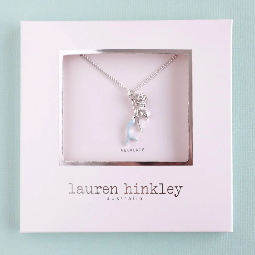 LAUREN HINKLEY BLUE MERMAID NECKLACE