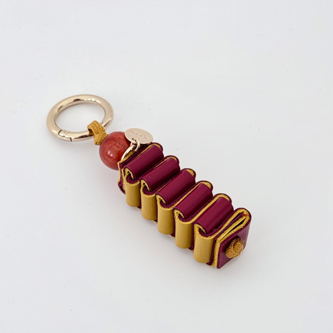 CRAIE STUDIO LEATHER KEYRING: ACCORDEON