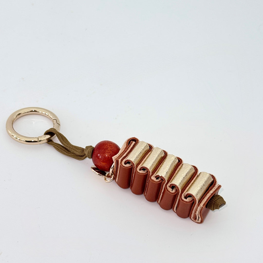 CRAIE STUDIO LEATHER KEYRING: ACCORDEON