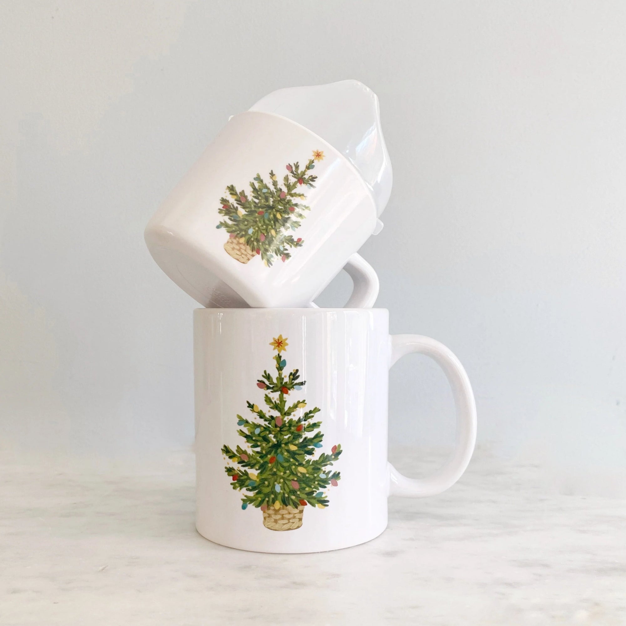HELMSIE TWO OF A KIND CUP SET: CHRISTMAS TREE