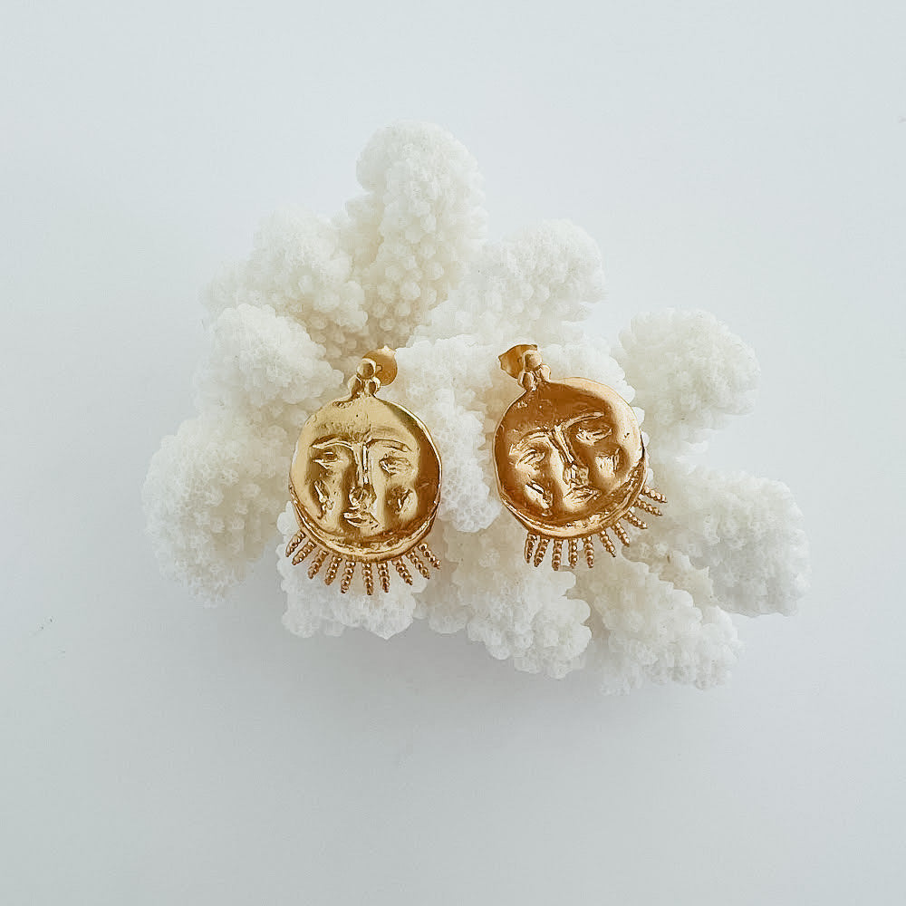 CLEOPATRA'S BLING COSMOS EARRINGS: GOLD